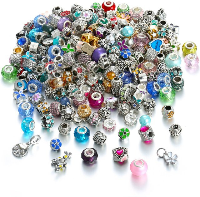 LEABYL Charms, Zinklegierung, Kristall, Perle, Bunt, Klassisch - Bild 1