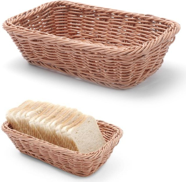 Hendi Korbwanne für Brot und Obst GN14 aus Edelstahl in Braun, stapelbar - Bild 1