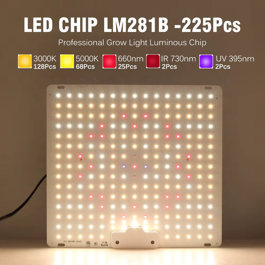 GRAXGROW 65 W Vollspektrum-Wachstumslampe mit 5 Lichtfarben und LM281B LED-Technologie für Pflanzen und Gewächshaus - Bild 2