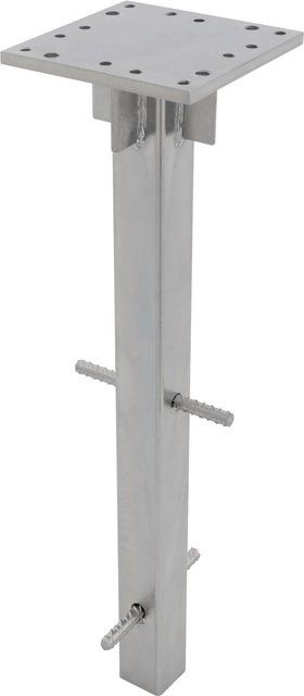 Doppler Bodenanker universal für Ampel- und Pendelschirme aus Stahl, Silber - Bild 1