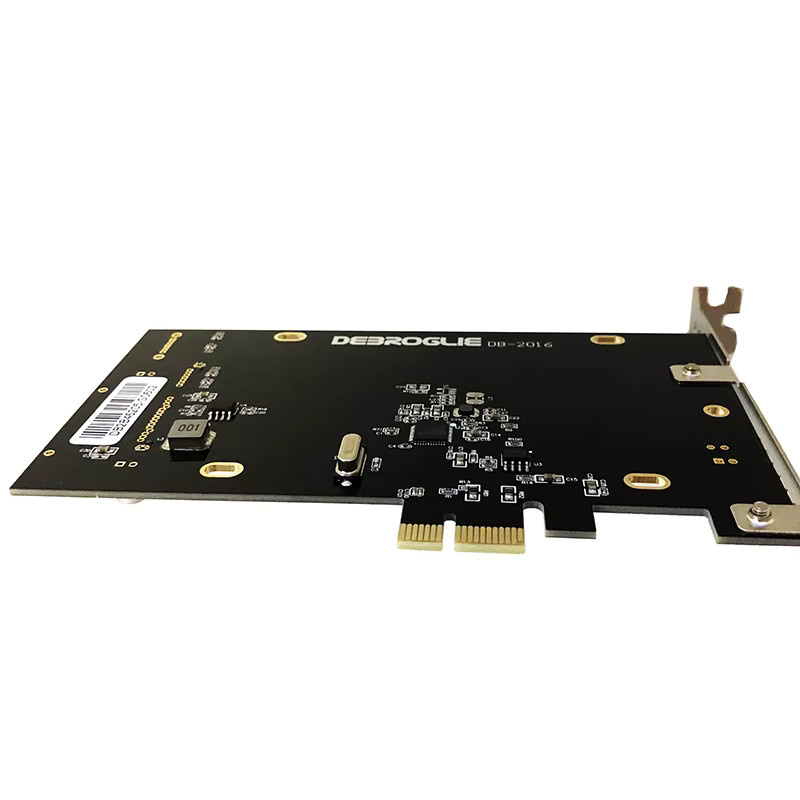 DEBROGLIE SATA III Erweiterungskarte PCI-E X1 zu SATA 3.0 Adapterkarte für 2,5 Zoll SSD in Schwarz - Bild 5