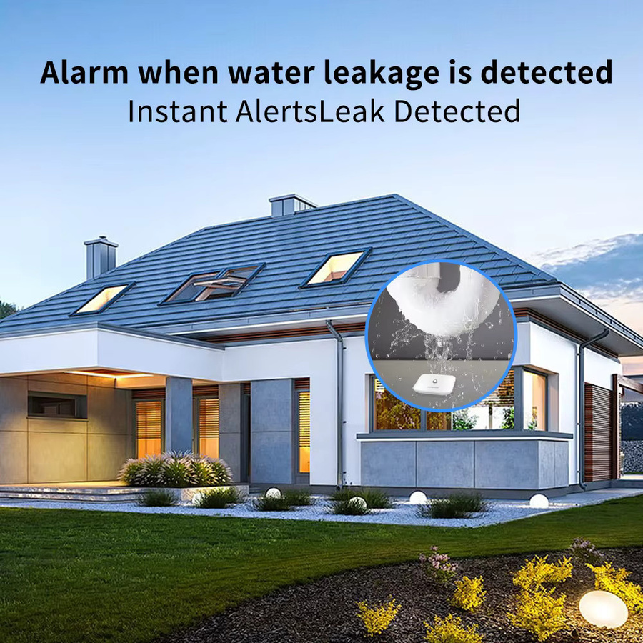 LINCUKOO Intelligenter Wasserleck-Sensor ZigBee Smart Leckage-Detektor in Weiß für Tuya, Home Assistant und eWeLink zur Smart Home Sicherheit - Bild 3