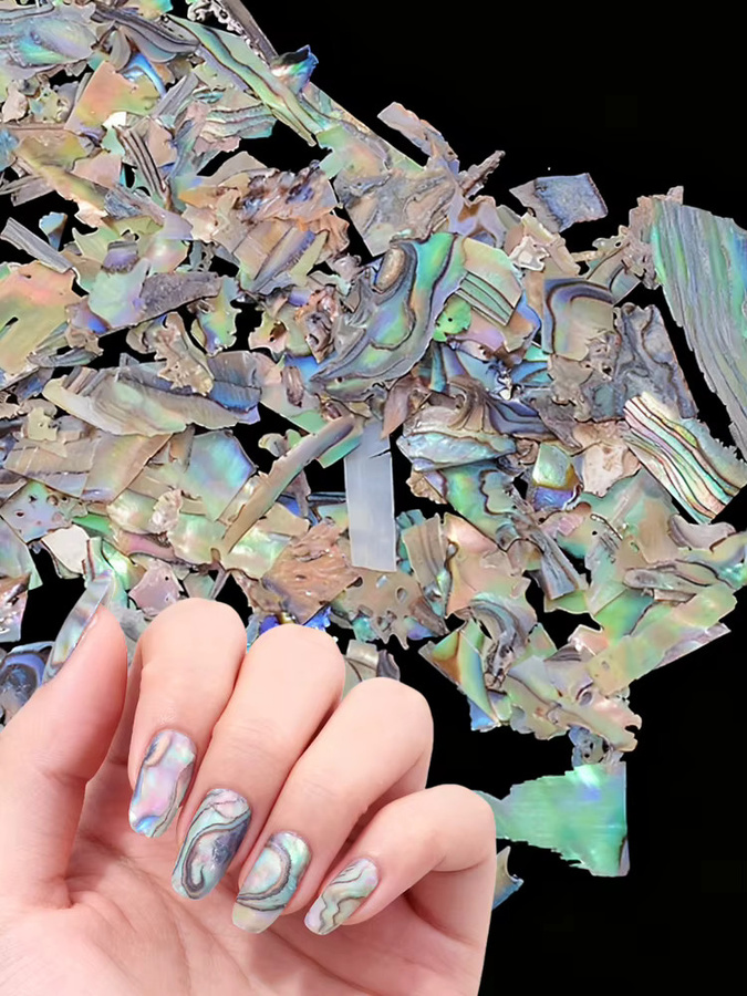 Art lalic Nail Art Muscheln, Abalone-Flocken, 5 g, schimmernd - Bild 7