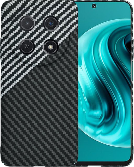 Techsuit Carbonite FiberShell Schutzhülle für Huawei nova 13i und nova 12i in Schwarz Grau - Bild 1