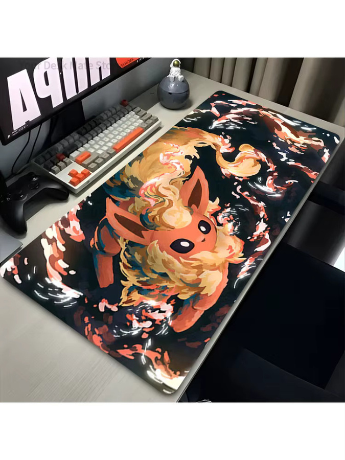 Potdemiel Gaming Mauspad Pokemon Flareon Schreibtischunterlage Multicolour - Bild 2