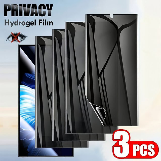 3er Pack Anti Spy Privatsphäre Hydrogel Displayschutzfolie für Motorola Moto Edge 60 Pro, Neo, Fusion und Edge 60s - Bild 1