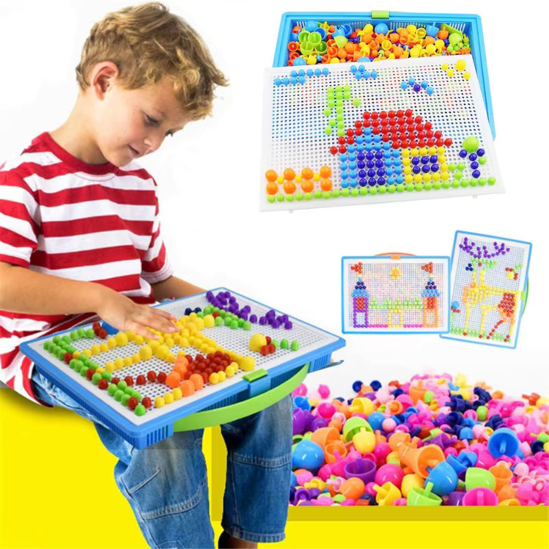3D Puzzle Korn Pilz Nagel Perlen, 296-teiliges Set, Bunt / Mehrfarbig - Bild 2