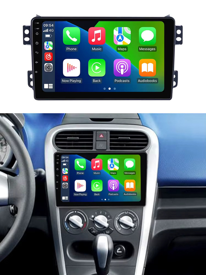 NaviTree Android 14 Auto Radio mit 9 Zoll Display für Opel Agila und Suzuki Splash oder Ritz (2008-2014), CarPlay, GPS, WiFi, Bluetooth, Schwarz - Bild 5
