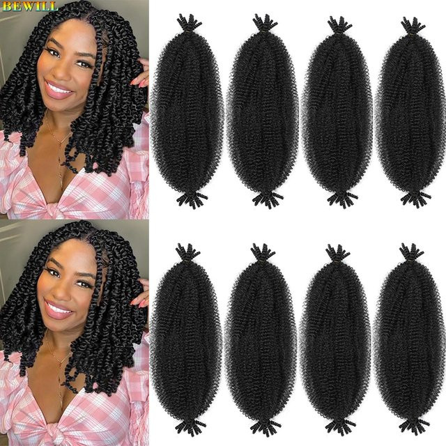 Bewill Springy Afro Twist Marley Twist Flechthaar, Unisex - Bild 1