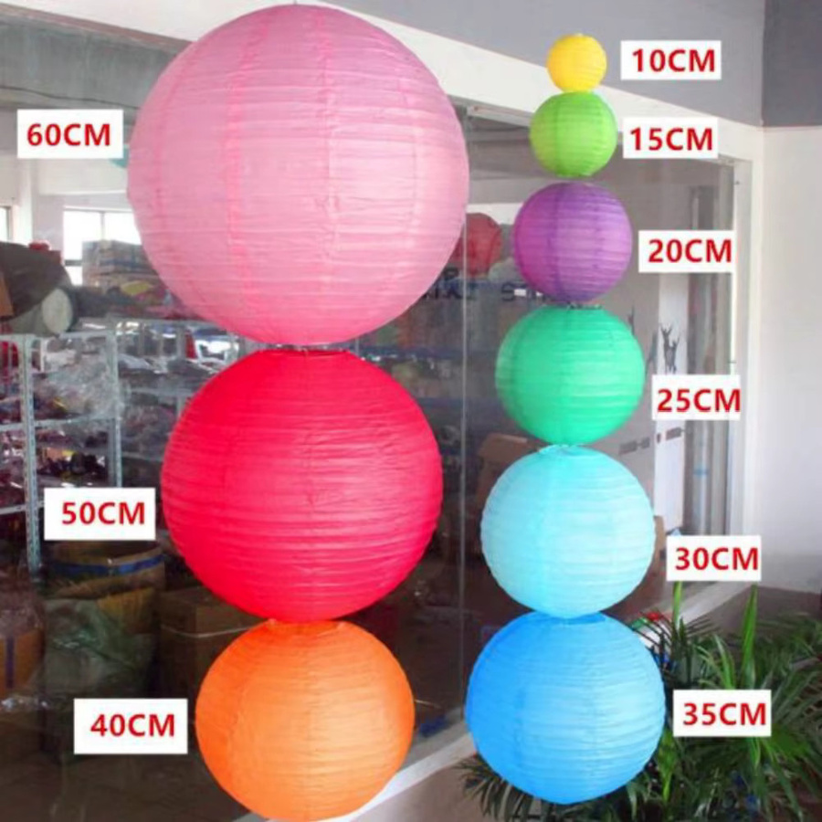 Merylover Chinesische Papierlaterne als dekorativer Lampion für Hochzeit, Geburtstag und Party in Gold, Silber oder Weiß - Bild 4