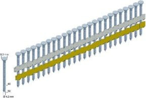 PREBENA Ankernägel aus verzinktem Stahl in Silber, 2000 Stück - Bild 1