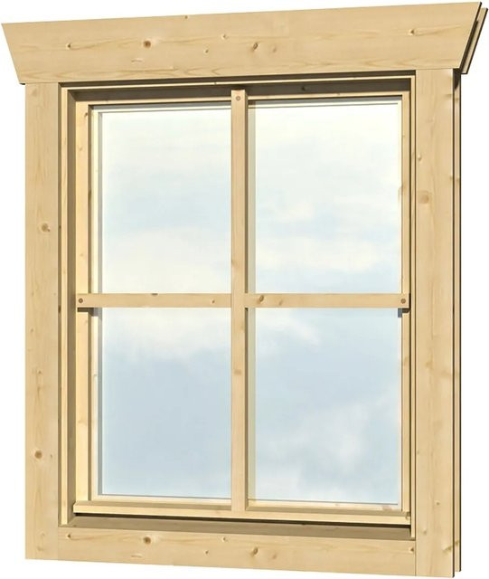 SKANHOLZ Einzelfenster aus Fichtenholz in Natur/Braun, B/H: 71 x 88,3 cm - Bild 1