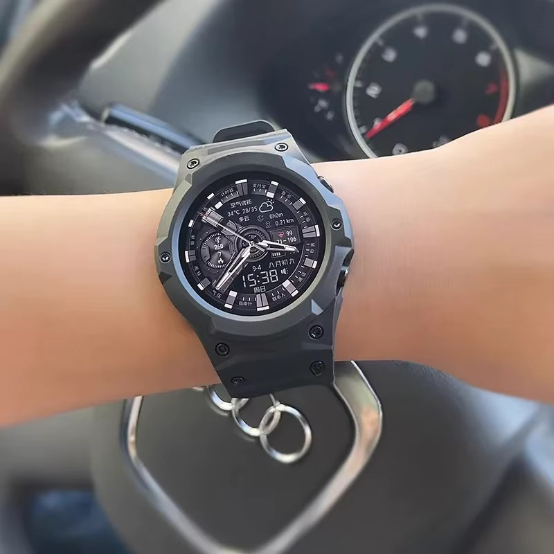 OAKCHARM Uhrenarmband Silikon, Schwarz, Samsung Galaxy Watch 7/6/5/4 - Bild 2
