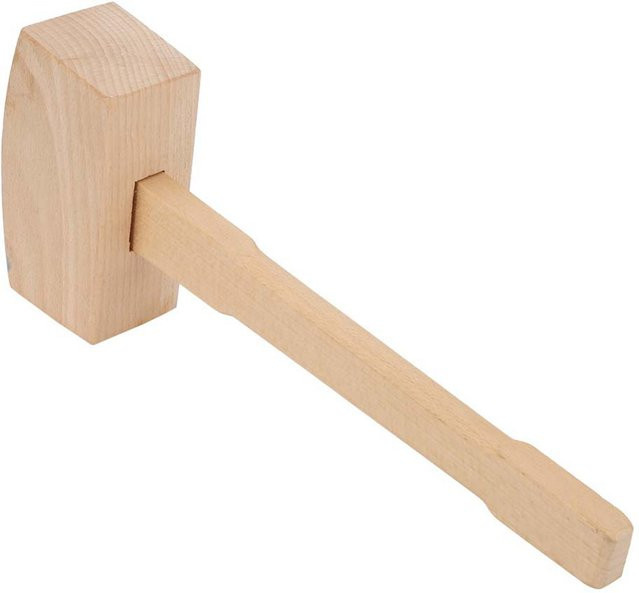 Professioneller Zimmermann-Holzhammer aus Holz für die Holzbearbeitung in Beige - Bild 1