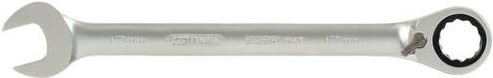 KS Tools GEARplus RINGSTOP Ratschenringmaulschlüssel aus Chrom-Vanadium in Silber, Schlüsselweite: 15 mm - Bild 1