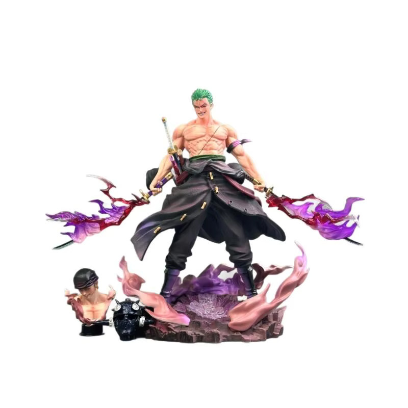 Bandai One Piece Zoro Figur, Statische Statue, 28cm, Kunststoff - Bild 3