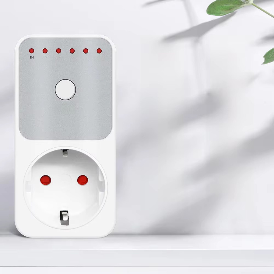 JUANJUAN Elektronischer LED Countdown-Timer TM04 Zeitsteuerung Steckdose in Weiß - Bild 1
