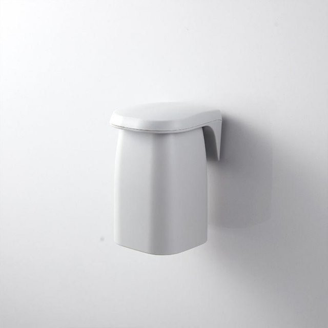 SEEQS Magnetischer Zahnputzbecherhalter zur Wandmontage mit Abfluss in Grau - Bild 1