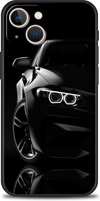 Stoßfeste Silikon Handyhülle im Sport Auto Design für iPhone 11 bis iPhone 16 Pro Max in Schwarz von Bai Fen Bai-Digital 3C - Bild 1