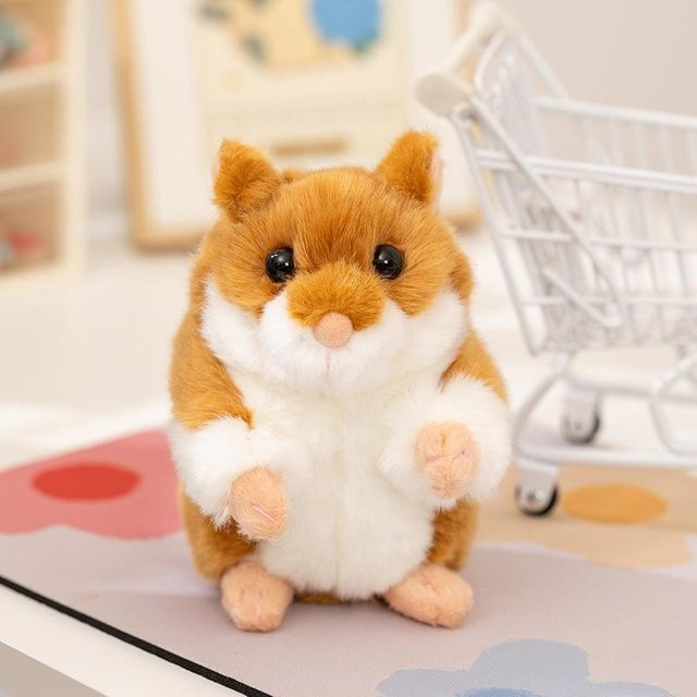 Süße Hamster Plüschtiere, weiche Stofftierpuppe, 13cm, ab 14 Jahre - Bild 1