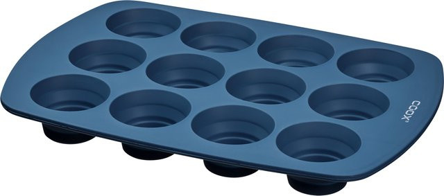COOX Silikon-Muffinform in Graublau - Bild 1
