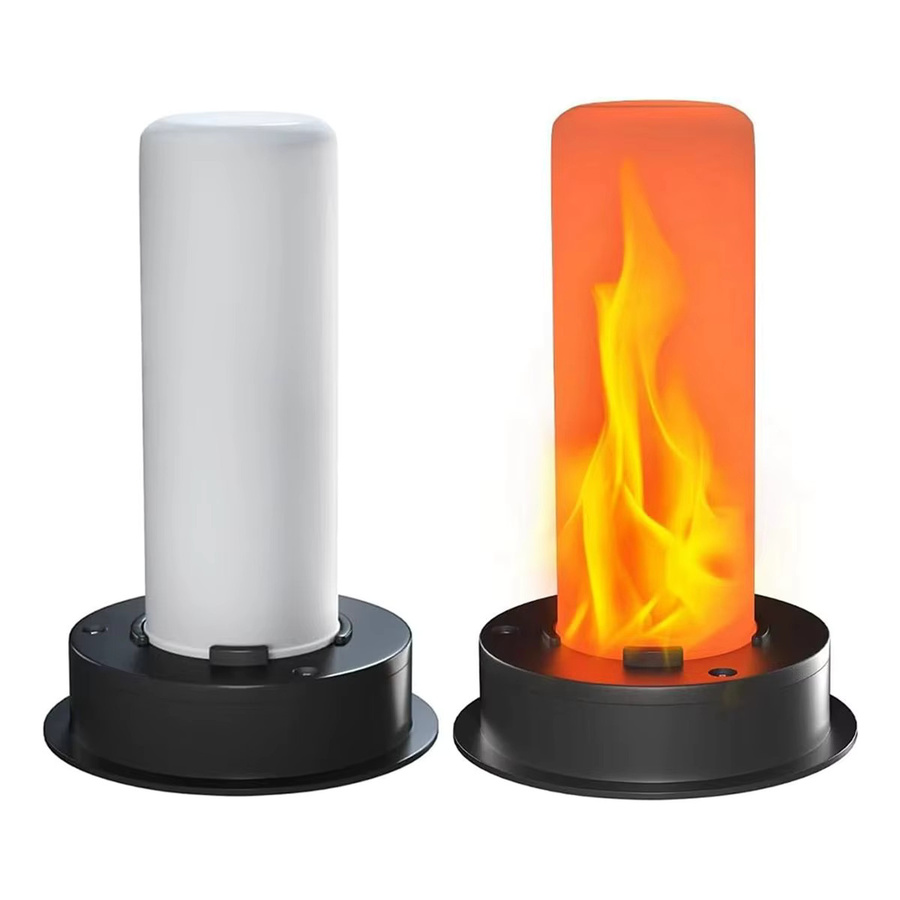 Lernt 6er-Pack Ersatz-Solarlichtoberteile mit flackernder Flamme aus Kunststoff, wasserdichte Laternen-Ersatzsets für den Außenbereich - Bild 3