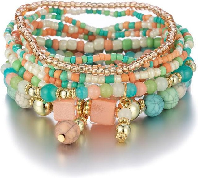 YIRAN Armband-Set, Acryl, Perle, Bunt, Unisex - Bild 1