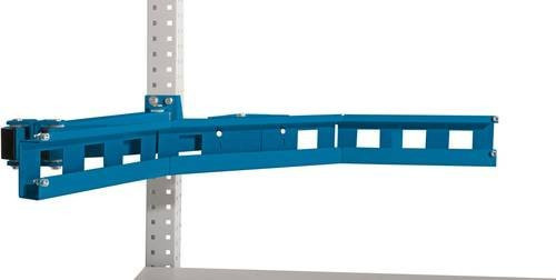 Manuflex ZB3976.5007 Boxen-Einfachträger-Element für Stahl-Aufbauportale in Blau, B: 80,0 cm, T: 70,0 cm - Bild 1