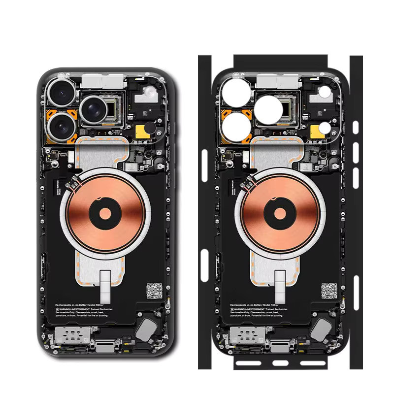 NMEGOU Tear Down Skin Circuit 3M Wrap Sticker Handyhülle für iPhone 17 16 15 14 13 Pro Max Plus Mini in Multicolour - Bild 5