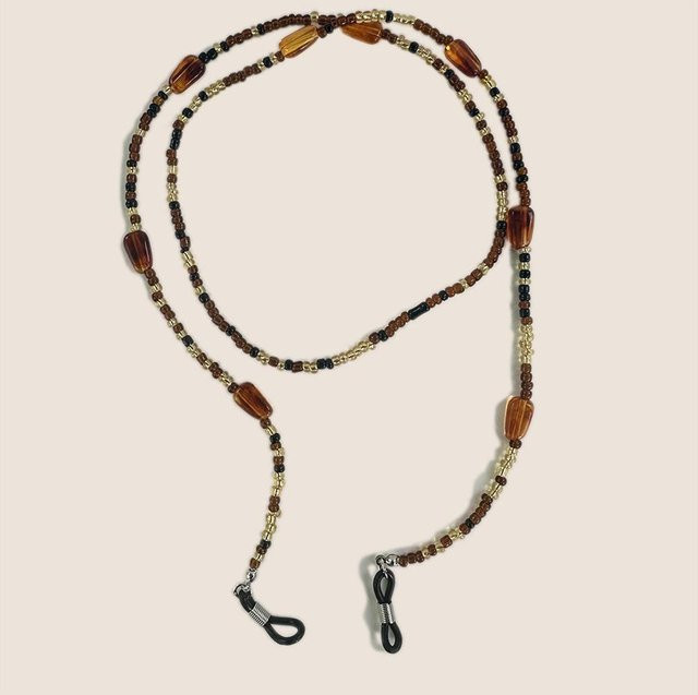 Brillenband Brillenkette, Grey, Brown - Bild 1