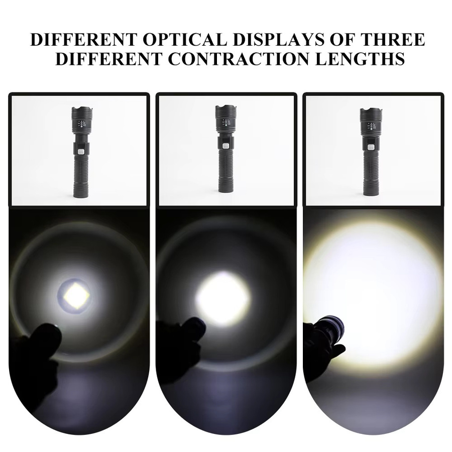 Heinast Wiederaufladbare LED-Taschenlampe und Laterne in Schwarz aus Aluminium und Kunststoff - Bild 5