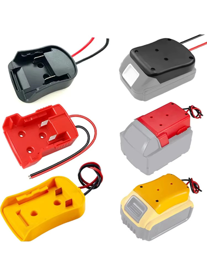 Akku-Adapter für 18 V und 20 V Li-Ionen-Akkus von Makita, Bosch, Milwaukee, Dewalt, Black&Decker und Ryobi als DIY Power Wheel Adapter Dock-Halter - Bild 5