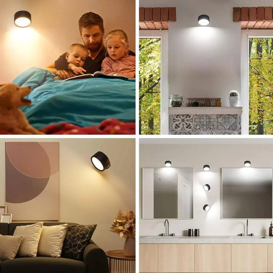 Heinast LED Downlight Wandlampe Modern Schwarz Dimmbar - Bild 5