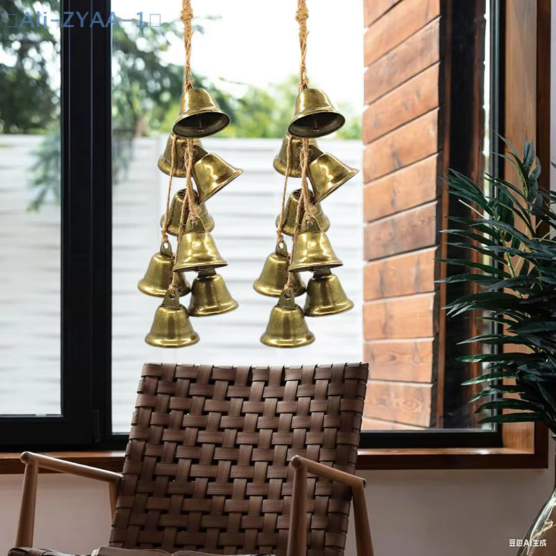 JETTING Boho Windspiel aus Metall als Türknauf-Aufhänger in Transparent und mit geometrischem Design - Bild 4