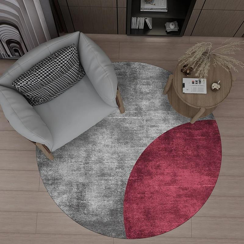 Runder Mosaik-Teppich Anti-Rutsch-Fußmatte für Wohnzimmer Schlafzimmer und Büro, Durchmesser: 40 cm - Bild 2