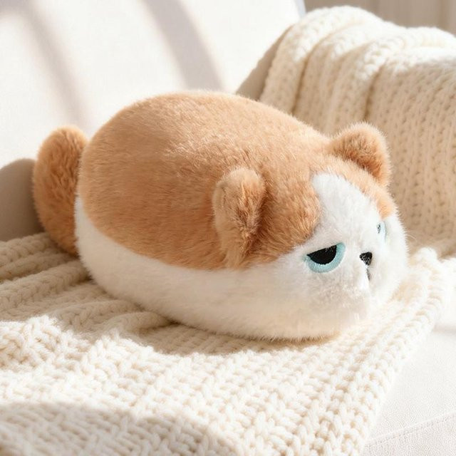 Yiran toy Katzen-Plüschpuppe, Plüsch / Textil, Braun - Bild 1