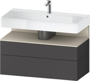 Duravit Waschtischunterschrank Qatego mit Nischenbereich, B/T/H: 99 x 47 x 59 cm - Bild 1