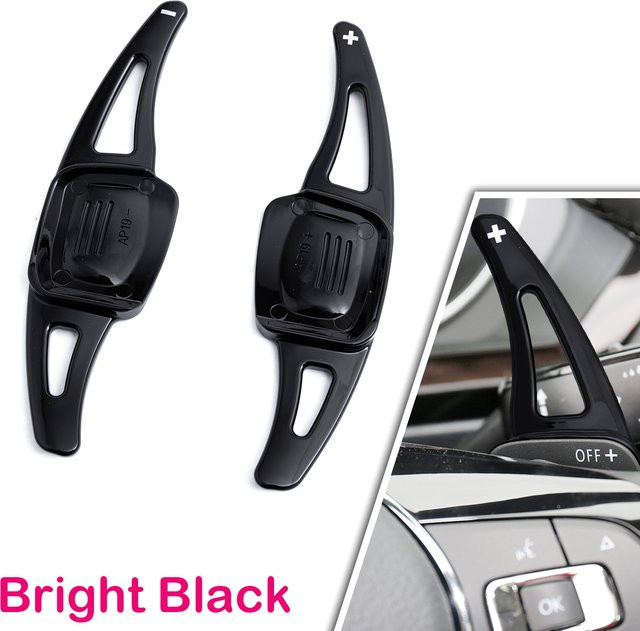 Paddle Shifter Erweiterung Lenkrad Zubehör für Volkswagen Golf MK8 Polo GTI Jetta Tiguan T-ROC Touareg Tayron Taigo in Schwarz - Bild 1