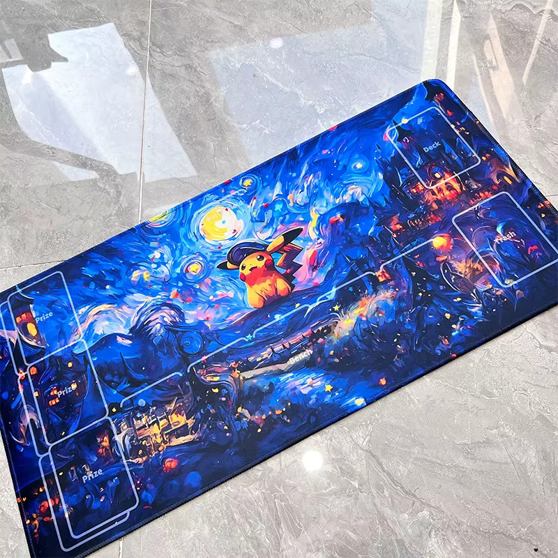 Pokémon Spielmatte The Starry Night Style Gengar Pikachu, Gummi - Bild 2