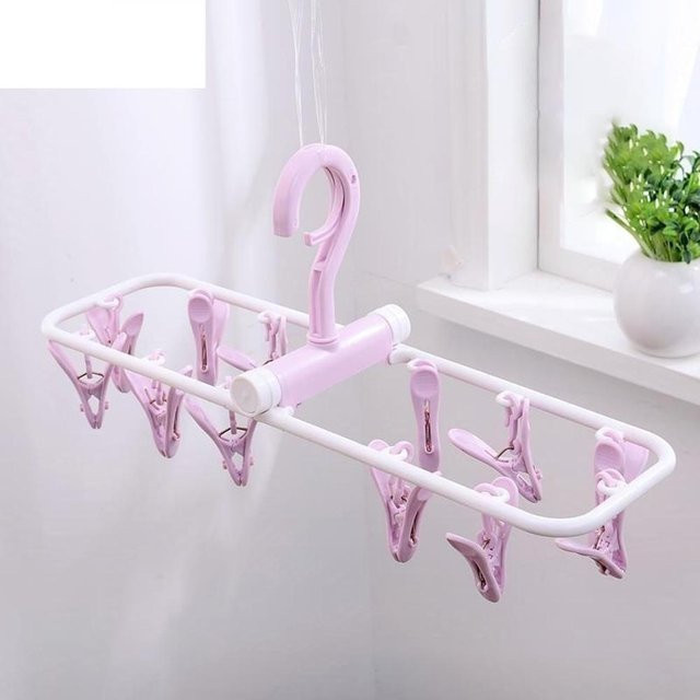 Faltbarer Sockenclip und Jackenständer von Yiran Furniture in Weiß zur Aufbewahrung von Unterwäsche und Socken - Bild 1