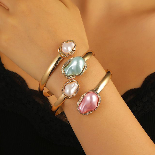 Lost Crown Armband, Perle, Gold, Messing, Damen - Bild 1