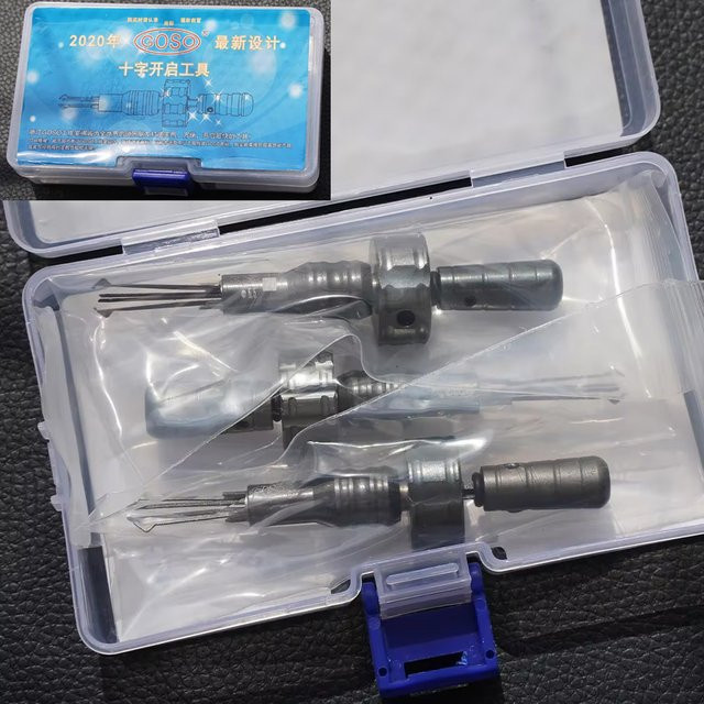 GOSO Stifte für Kreuzschloss-Reparaturwerkzeuge zur Fixierung von Haustürschlössern, Silber, 6,0 mm, 6,5 mm und 7,0 mm - Bild 1
