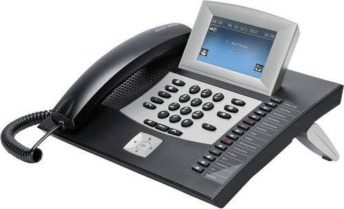 Auerswald COMfortel 2600 ISDN-Systemtelefon in Schwarz mit Anrufbeantworter und Anruferanzeige - Bild 1