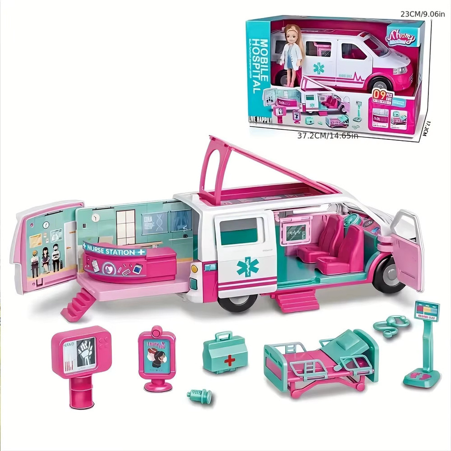 KIEKA Modell-Krankenwagen Schulbus Puzzle Trägheitsauto, Fahrzeuge - Bild 2