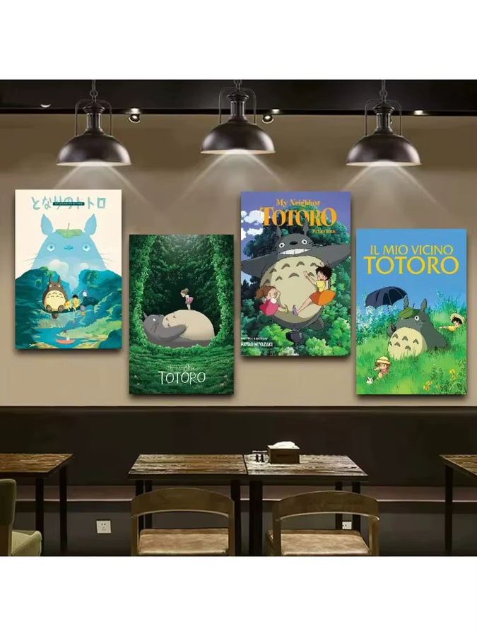 DIY Malen nach Zahlen Set Anime Totoro Studio Ghibli Wandkunst für deine Dekoration von Wohnzimmer oder Schlafzimmer - Bild 2