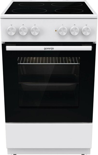 Gorenje Standherd GEC5A21WG mit Glaskeramikkochfeld in Weiß, B/H/T: 50 x 85 x 59 cm - Bild 2