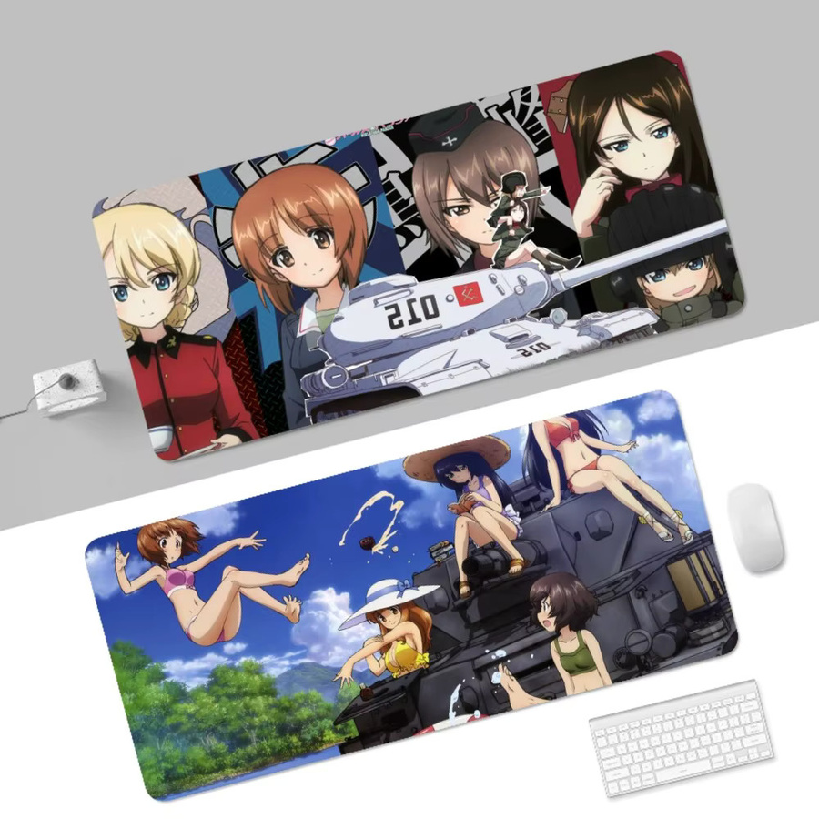 GIRLS Und PANZER Custom Skin Verdicktes Mauspad als übergroße Gaming-Tastaturmatte und Notebook-Tischmatte in Multicolour - Bild 2