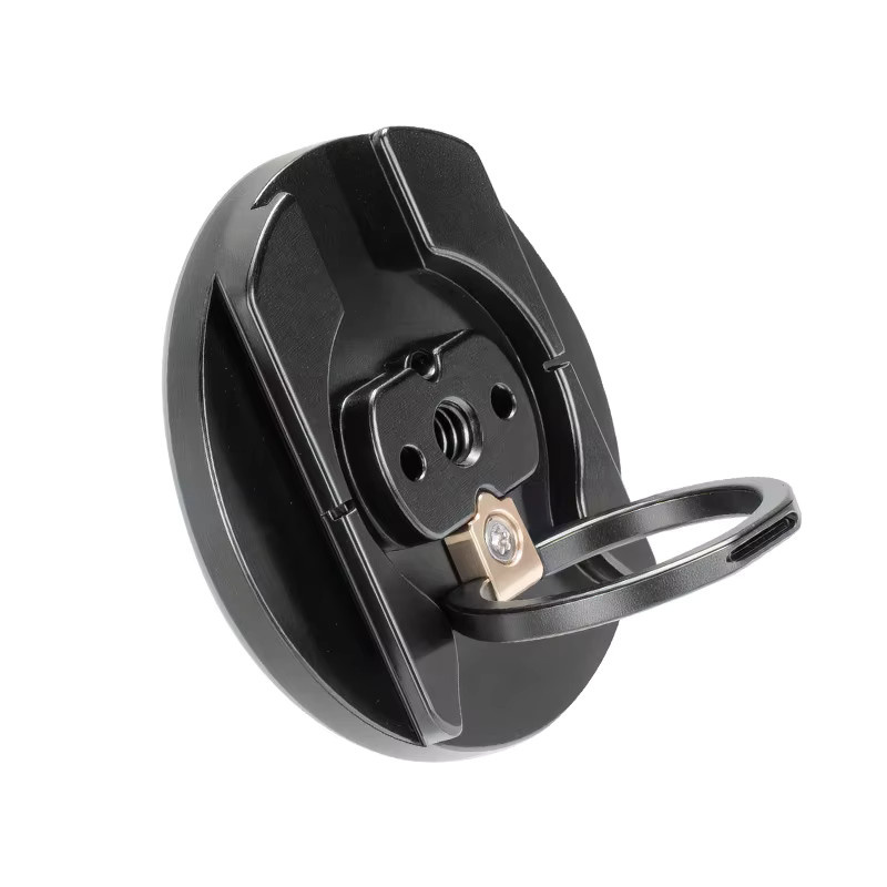 FANAUE Magnetischer Telefonringhalter in Schwarz mit Arri-Loch, 1/4 Zoll Schraubenloch und Kaltschuhanschluss für Stativhalterungen und Kugelköpfe - Bild 4