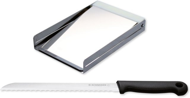 Schneider Brezel-Schneide-Set aus Edelstahl in Silber, Länge: 19,5 cm - Bild 1