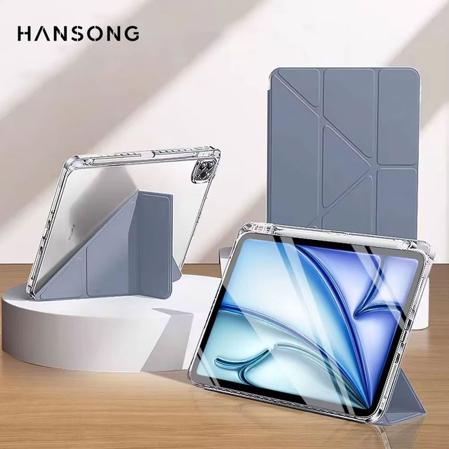 Hansong Transparentes Clear Case für iPad Pro, iPad Air und iPad Mini in Lila - Bild 1